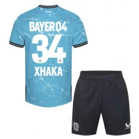 Bayer Leverkusen Granit Xhaka #34 Replica Third Minikit 2023-24 Short Sleeve (+ pants)